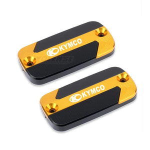 Planet Gates Gold-1 Pair For KYMCO DownTown 125 200 300i 350i XCITING 250 300 350 400 500 Motorcycles Front Brake Reservoir Fluid Tank Cover Oil Cup Cap