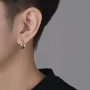 Planet Gates Gold / 16mm 2Pcs Small Hoop Spring Ear Clips Earrings For Women Men Stainless Steel Painless No Piercing Stealth Fake Ear Jewelry 8-16mm