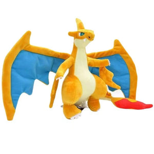 Planet Gates Gold 25CM Charizard Plush Toys Pokemon Fire Type Dragon Anime Soft Stuffed Animal Peluche Doll Toys Gifts