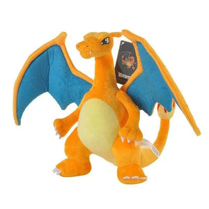 Planet Gates Gold 25CM Charizard Plush Toys Pokemon Fire Type Dragon Anime Soft Stuffed Animal Peluche Doll Toys Gifts
