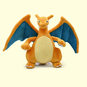 Planet Gates Gold 25CM Charizard Plush Toys Pokemon Fire Type Dragon Anime Soft Stuffed Animal Peluche Doll Toys Gifts