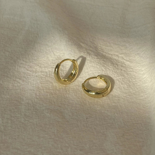 Planet Gates Gold / 3Pairs - 6 10 12mm Stainless Steel 1 Pair Minimalist Huggie Hoop Earrings For Women Gold Color Tiny Round Circle 6/10/12mm Punk Unisex Rock Earring