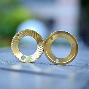 Planet Gates Gold 64mm Flat Burrs with Titanium plating Sweet High-Uniformity Espresso Grinding, Commercial Espresso Coffee Bean Grinder Burrs