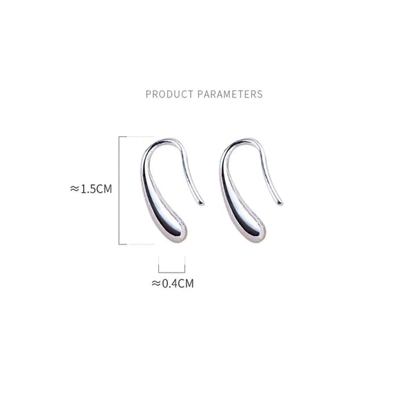 Planet Gates Gold 925 Sterling Silver Water Drop Shape Earrings for Women  Simple Temperament Ins Retro Jewelry Party Birthday Gifts