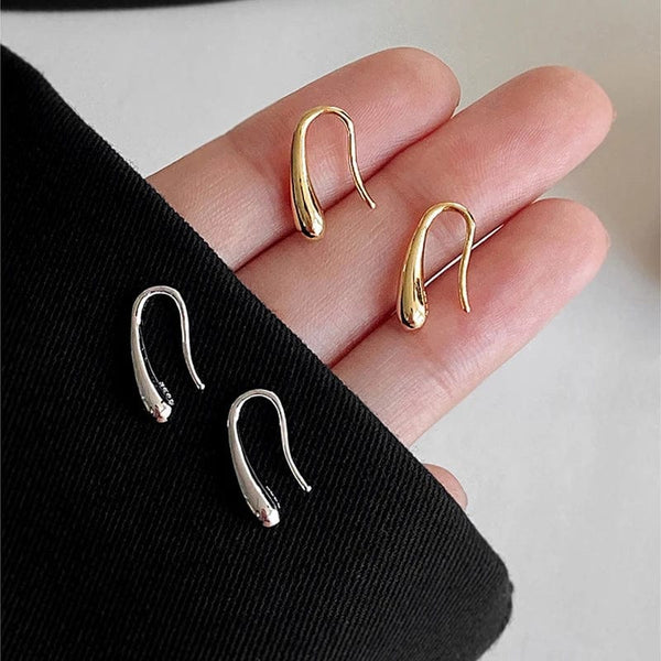 Planet Gates Gold 925 Sterling Silver Water Drop Shape Earrings for Women  Simple Temperament Ins Retro Jewelry Party Birthday Gifts