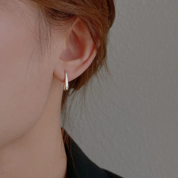 Planet Gates Gold 925 Sterling Silver Water Drop Shape Earrings for Women  Simple Temperament Ins Retro Jewelry Party Birthday Gifts