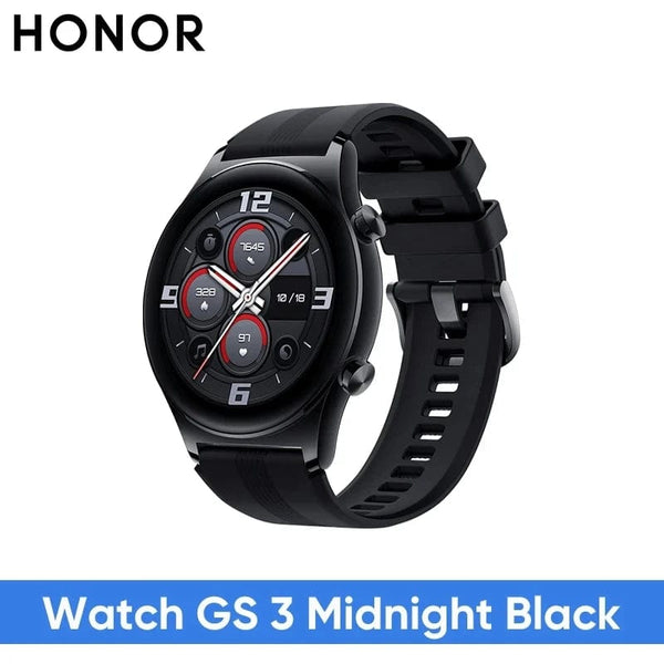 Planet Gates Gold Add Blue Strap / Global Version / Russian Federation HONOR Watch GS 3 Global Version 3D-Curved Glass SmartWatch GS3 1.43" AMOLED Screen 8 channel Accurate Health Monitoring Watch