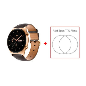 Planet Gates Gold Add Blue Strap / Global Version / Russian Federation HONOR Watch GS 3 Global Version 3D-Curved Glass SmartWatch GS3 1.43" AMOLED Screen 8 channel Accurate Health Monitoring Watch