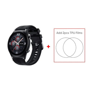 Planet Gates Gold Add Blue Strap / Global Version / Russian Federation HONOR Watch GS 3 Global Version 3D-Curved Glass SmartWatch GS3 1.43" AMOLED Screen 8 channel Accurate Health Monitoring Watch