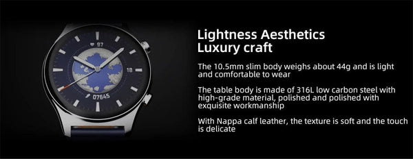 Planet Gates Gold Add Blue Strap / Global Version / Russian Federation HONOR Watch GS 3 Global Version 3D-Curved Glass SmartWatch GS3 1.43" AMOLED Screen 8 channel Accurate Health Monitoring Watch