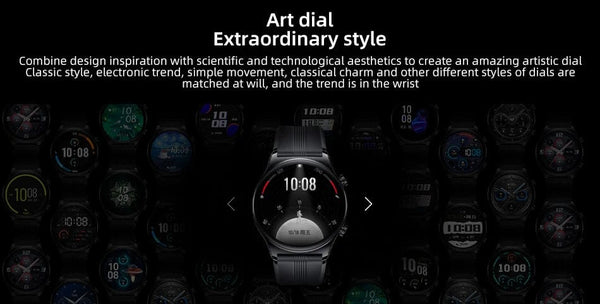 Planet Gates Gold Add Blue Strap / Global Version / Russian Federation HONOR Watch GS 3 Global Version 3D-Curved Glass SmartWatch GS3 1.43" AMOLED Screen 8 channel Accurate Health Monitoring Watch