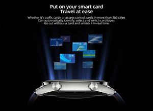 Planet Gates Gold Add Blue Strap / Global Version / Russian Federation HONOR Watch GS 3 Global Version 3D-Curved Glass SmartWatch GS3 1.43" AMOLED Screen 8 channel Accurate Health Monitoring Watch