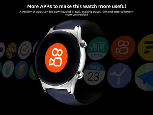 Planet Gates Gold Add Blue Strap / Global Version / Russian Federation HONOR Watch GS 3 Global Version 3D-Curved Glass SmartWatch GS3 1.43" AMOLED Screen 8 channel Accurate Health Monitoring Watch