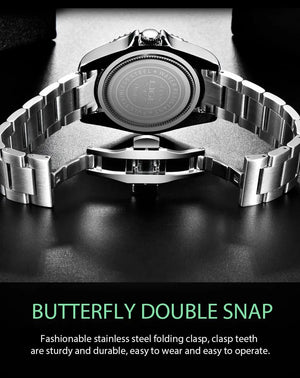 Planet Gates gold black LIGE Top Brand Luxury Fashion Diver Watch Men 30ATM Waterproof Date Clock Sport Watches Mens Quartz Wristwatch Relogio Masculino