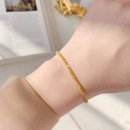 Planet Gates Gold Bracelet 2023 New Popular Silver Colour Sparkling Clavicle Chain Choker Necklace For Women Fine Jewelry Wedding Party Gift