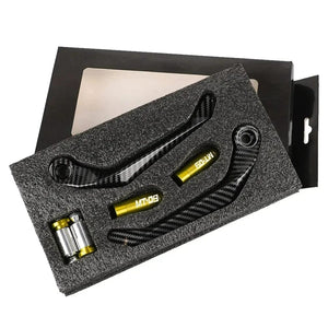 Planet Gates Gold / CHINA 1 pair Motorcycle Universal Imitation carbon fiber metal Handlebar Guard Brake Clutch Levers Protector For Mt 09 2005-2022 ﻿