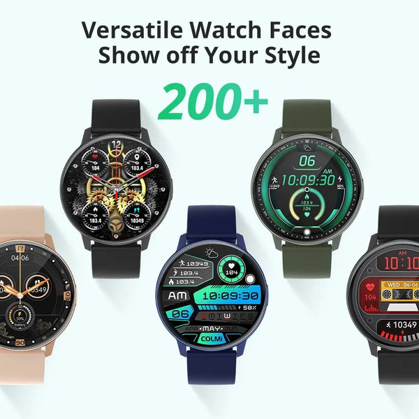 Planet Gates GOLD COLMI I31 Smartwatch 1.43 Inch AMOLED Screen 100 Sports Modes 7 Day Battery Life Always On Display Smart Watch Men Women