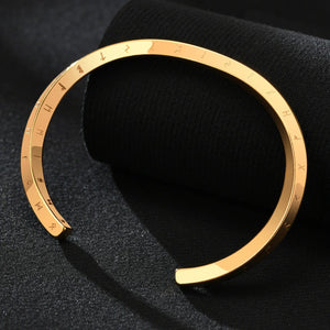Planet Gates Gold Color / 64mm Dia. Vnox Retro Nordic Vikings Cuff Bangle Bracelets for Men, Stainless Steel Mobius Norse Mythology Runes Amulet Jewelry Dad Gfit