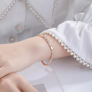 Planet Gates Gold-color / CHINA / 17.5cm with 2 cm MxGxFam  ( 17 cm 19 cm ) 18 k Plated Gold Color Mirco Zircon Watch Bracelets For Women Fashion Jewelry