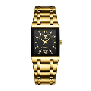 Planet Gates gold for men LiEBIG Fashion Ladies Watches Female Girl Male Clock Luxury Full Steel Golden Quartz Wristwatches For Women Mens Relogio Feminin