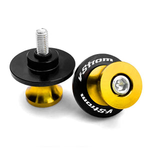 Planet Gates gold For Suzuki V-Strom 250 1050 XT V Strom 650 VStrom 800DE DL650 DL100 Motorcycle 8MM Swingarm Spools Slider Stand Screws Protector