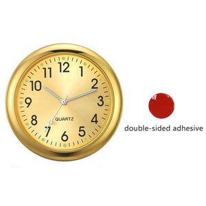 Planet Gates Gold Mini Watch Mini Quartz Clock Light Emitting Electronic Clock Waterproof Bicycle Motorcycle Watch Dashboard Car Clock