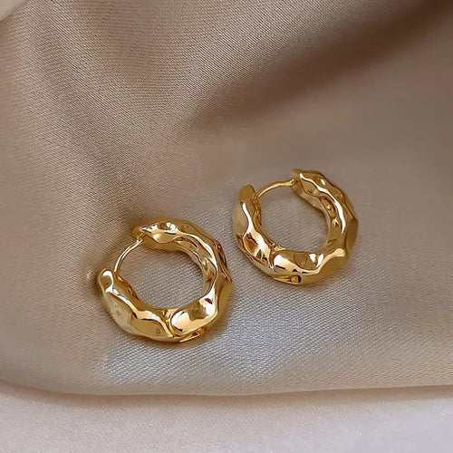 Planet Gates Gold New Hot Sell Trendy 925 Sterling Silver Circle Earrings for Women Real Silver Ear Hoop Earrings