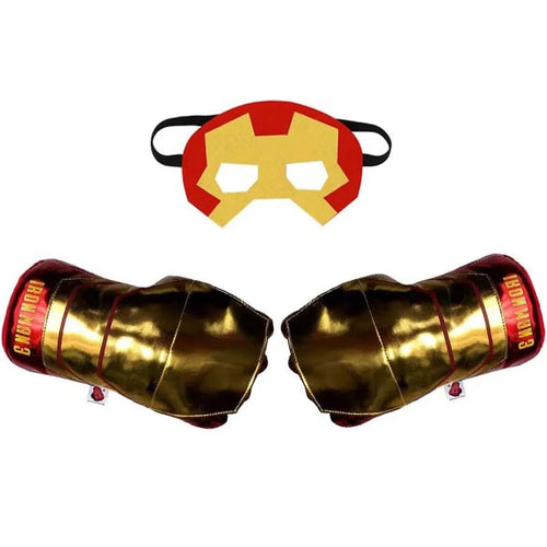 Planet Gates Gold / One Size Superhero Hands for Kids Superhero Boxing Gloves Smash Fists Soft Plush Toys Cosplay Costumes Accessories for Boys Girls Gift
