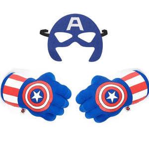 Planet Gates Gold / One Size Superhero Hands for Kids Superhero Boxing Gloves Smash Fists Soft Plush Toys Cosplay Costumes Accessories for Boys Girls Gift