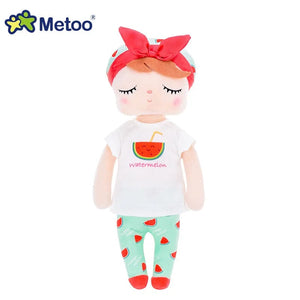 Planet Gates Gold Original Metoo Doll Full Series Angela Stuffed Doll Curls Angel Fruits Dress Up Wedding Plush Toys Baby Kids Gift