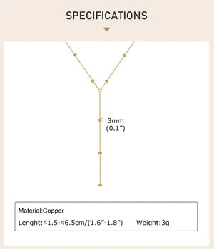 Planet Gates Gold Plated Lariat Necklace for Women, Double Laryered Long Chain Drop Pendant Choker Necklaces Fashion Gifts