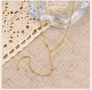 Planet Gates Gold Plated Lariat Necklace for Women, Double Laryered Long Chain Drop Pendant Choker Necklaces Fashion Gifts