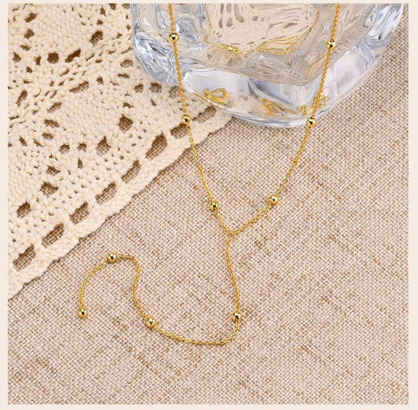 Planet Gates Gold Plated Lariat Necklace for Women, Double Laryered Long Chain Drop Pendant Choker Necklaces Fashion Gifts
