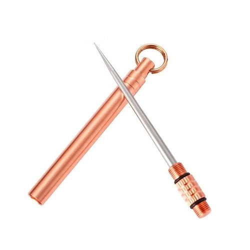 Planet Gates gold Portable Outdoor Tool Stainless Steel Toothpick Brass Creative Combination Stainless Steel Portable Toothpick Fruit Toothpick
