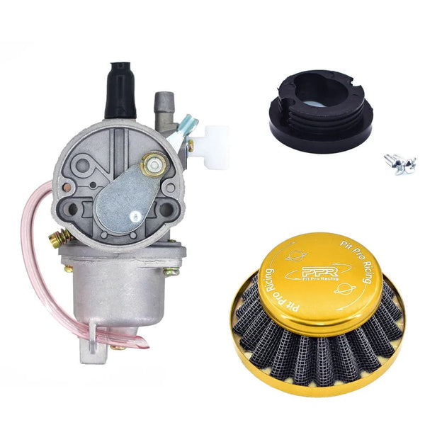 Planet Gates Gold PPR / United States Pocket Bike 47cc 49cc engine carb carburetor with Pod Air Filter  2 stroke for Mini Quad ATV Dirt Bike MiniMoto Go Kart Buggy