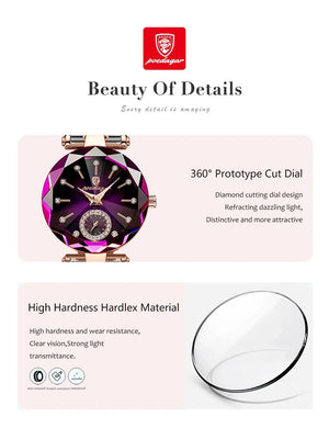 Planet Gates Gold Red L POEDAGAR Luxury Woman Wristwatch Elegant Waterproof Stainless Steel Watch for Ladies Dress Diamond Quartz Women's Watches Reloj