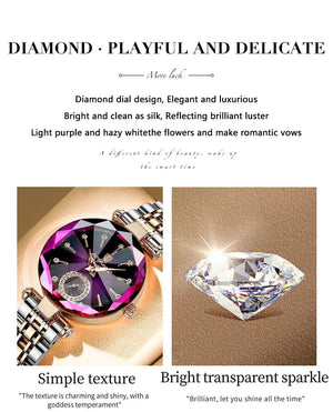 Planet Gates Gold Red L POEDAGAR Luxury Woman Wristwatch Elegant Waterproof Stainless Steel Watch for Ladies Dress Diamond Quartz Women's Watches Reloj