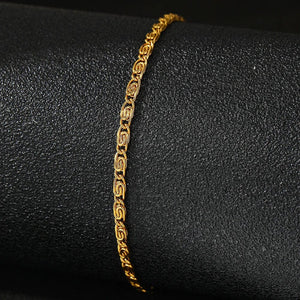 Planet Gates Gold Stainless Steel Bracelet New Style Simplicity Subtlety Paper Clip Chain Lightweight Luxury Bracelet For Women Jewelry Daily Wear