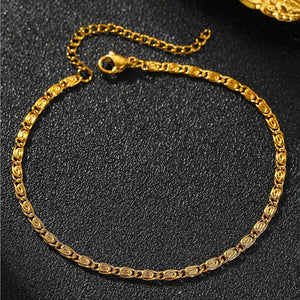 Planet Gates Gold Stainless Steel Bracelet New Style Simplicity Subtlety Paper Clip Chain Lightweight Luxury Bracelet For Women Jewelry Daily Wear