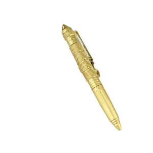 Planet Gates Gold Tactical Pen Multifunction Aluminum Alloy Emergency Glass Breaker Pen Outdoor Camping Security Survival Tools