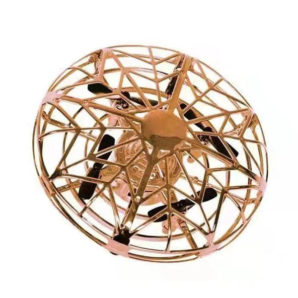 Planet Gates Gold UFO / CHINA Rc Quadcopter Flying Helicopter Magic Hand UFO Ball Aircraft Sensing Mini Induction Drone Kids Electric Electronic Toy