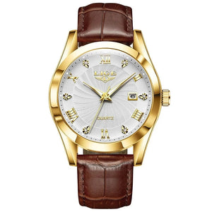 Planet Gates gold white / CHINA LIGE Women Watch Fashion Leather Military Sport Waterproof Watches For Women Top Brand Luxury Women's Bracelet Watch Reloj Mujer
