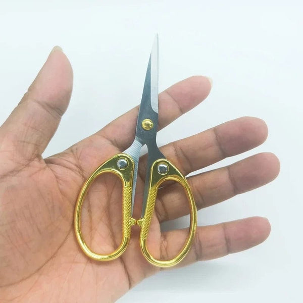 Planet Gates Golden 1 Piece Portable Table Tennis Scissors Stainless Steel Sharp Blade Alluminium Alloy Handle Scissors for Cutting Rubbers