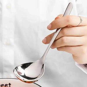 Planet Gates Golden 1pc, 304 Stainless Steel Thickening Spoon Creative Long Handle Hotel Hot Pot Spoon Soup Ladle Home Kitchen Essential Tools
