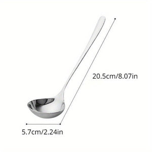 Planet Gates Golden 1pc, 304 Stainless Steel Thickening Spoon Creative Long Handle Hotel Hot Pot Spoon Soup Ladle Home Kitchen Essential Tools
