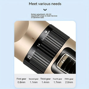 Planet Gates Golden 1pc Dog Grooming Clipper Set With Cordless Pet Trimmer Rechargeable Adjustable Blades For Dog Grooming Supplies