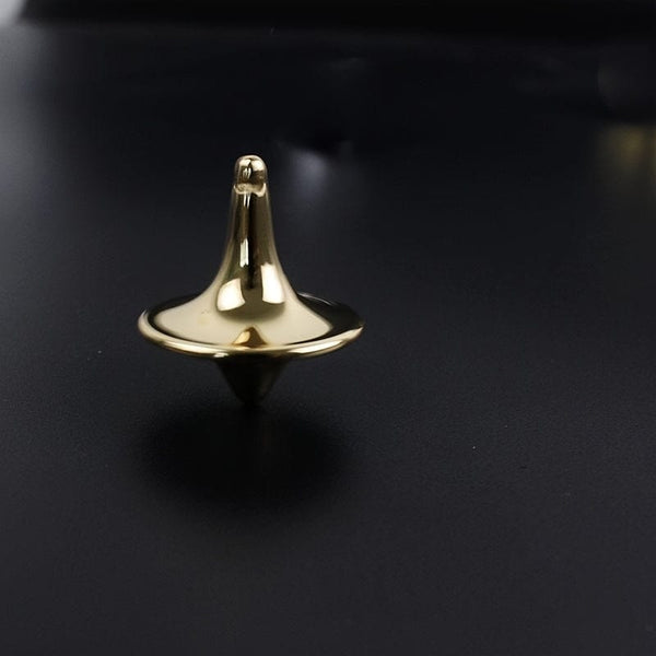 Planet Gates Golden 1pc Stainless Steel Movie Spinning Top - Inception Inspired Gyroscope Toy For Stress Relief And Entertainment