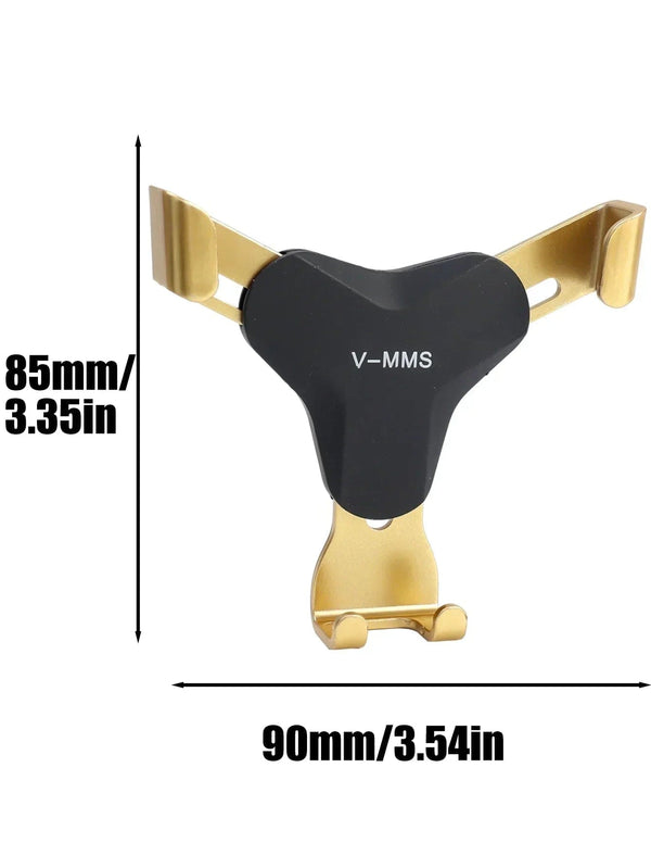 Planet Gates Golden Gravity Car Holder Auto Air Vent Mount Clip Bracket Cell Holder No Magnetic GPS Mobile Phone Stand for IPhone 15 Xiaomi Samsung
