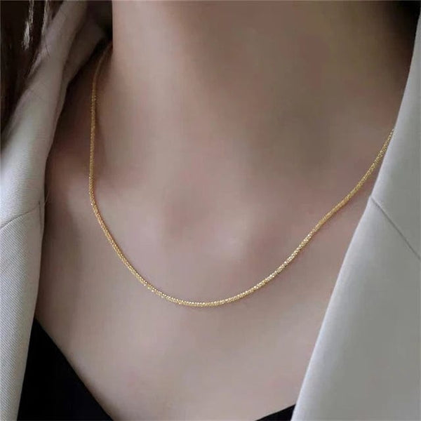Planet Gates golden Popular Sparkling Necklace For Women Clavicle Chain Choker Fashion Jewelry Wedding Party Birthday Gift