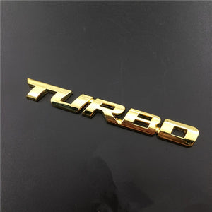 Planet Gates Golden Upgrade Your Car With A Premium 3D Metal Turbo Emblem - Zinc Alloy Decal Sticker For All Cars! Car Tailgate Badge Decoration Auto Accessories